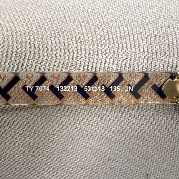 Tory Burch Tortoise Shell Black shade Sunglasses Monogram Pattern Prescription main image 6